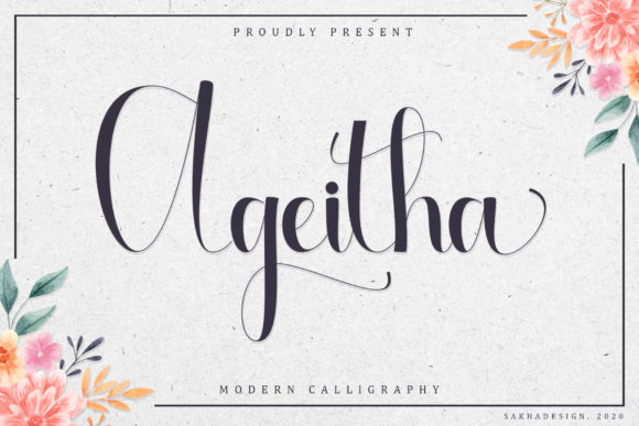 Ageitha Font for Elegant Handmade Branding