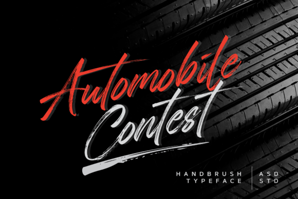 Automobile Contest Font for Editorial Design
