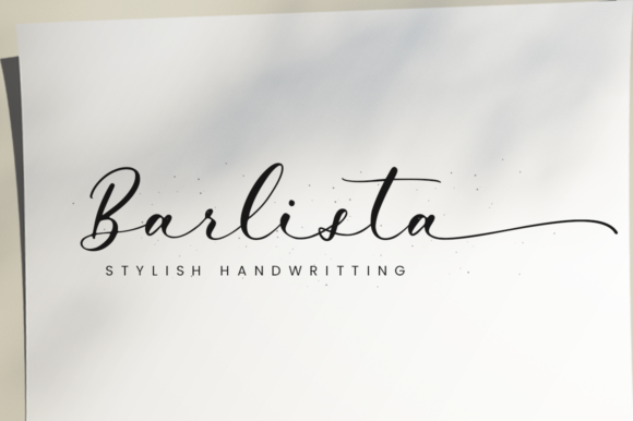 Barlista: A Delicate Script Font for Editorial Design