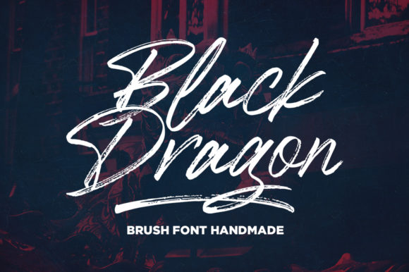 Black Dragon: A Bold Script Handwritten Font for Makers