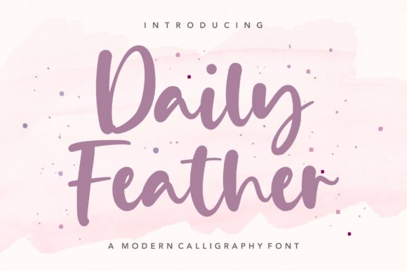 Daily Feather Font for Handmade Crafters