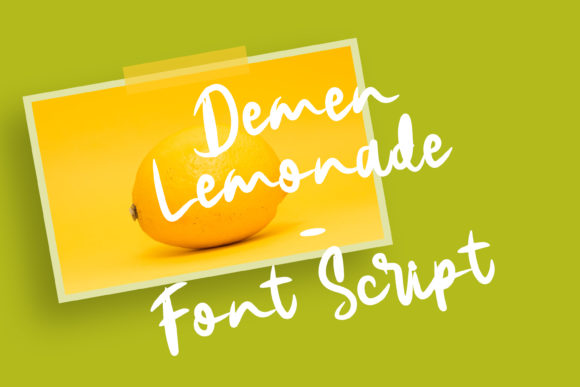 Demen Lemonade: A Relaxed Handwritten Typeface