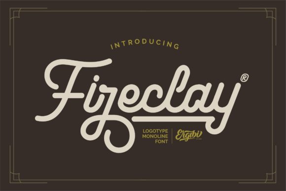 Fireclay: An Elegant Script Handwritten Font for Editorial Design