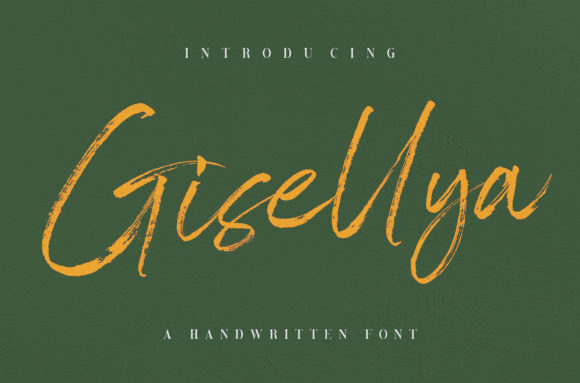 Gisellya: A Brushed Handwritten Font for Web Design