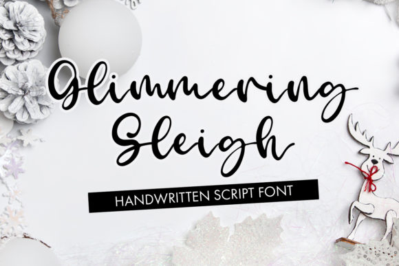 Glimmering Sleigh Font Review for Makers
