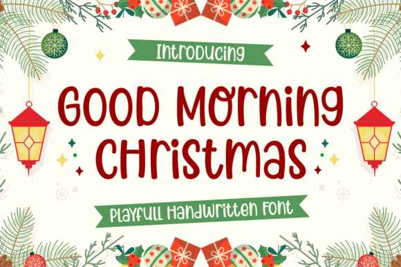 Good Morning Christmas Font for Web Design