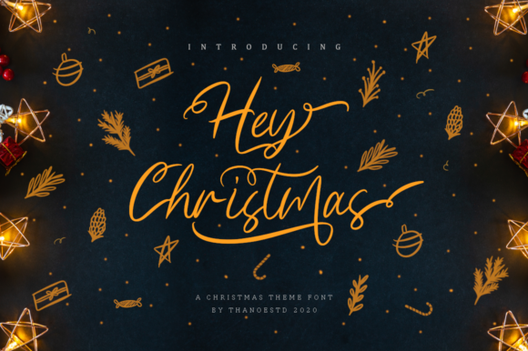 Hey Christmas Font for Festive Branding