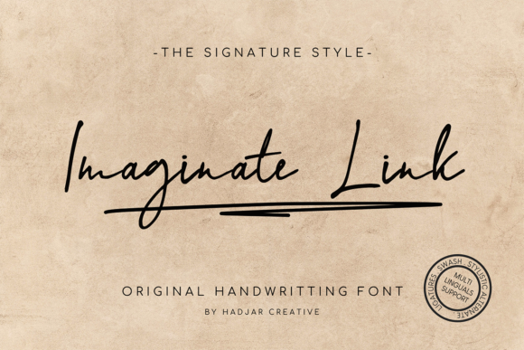 Imaginate Link Font for Modern Web Design