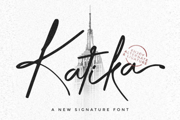 Katika: A Sweet Script Handwritten Font for Web Design