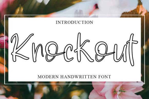 Knockout Font: Sweet Script for Handmade Brands
