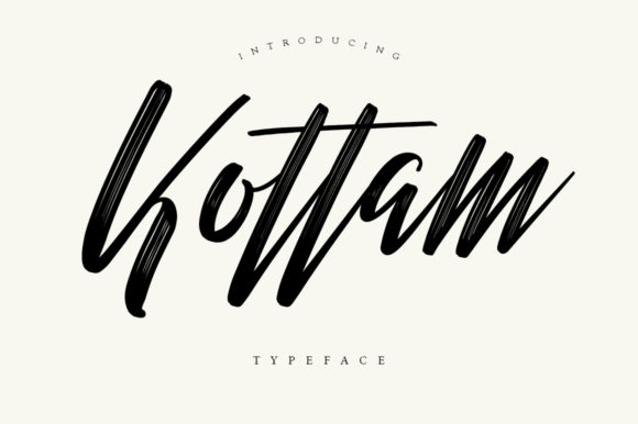 Kottam Font Review: Bold Script for Designers