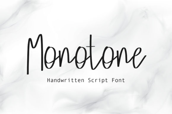 Monotone Font for Handwritten Branding