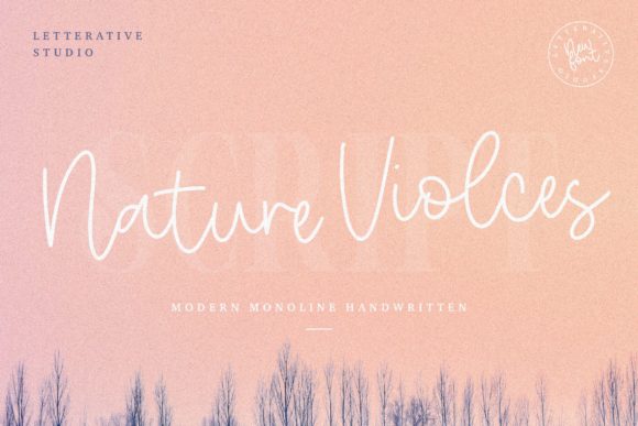 Nature Violces: A Script Handwritten Font for Elegant Branding