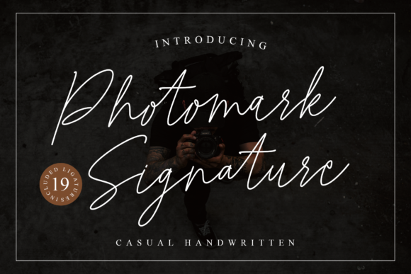 Photomark Signature: A Thin Script Font for Elegant Branding