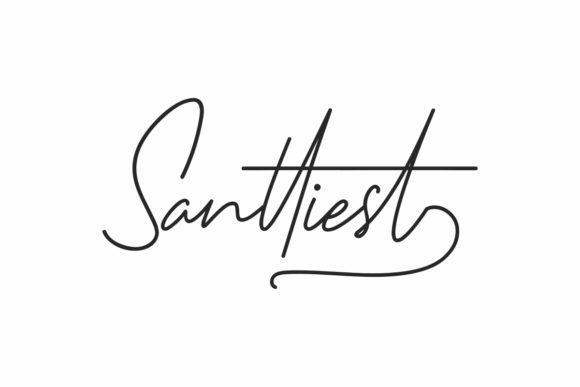 Santtiest: A Delicate Script Handwritten Font for Makers
