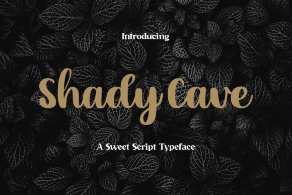 Shady Cave: A Handwritten Typeface for Modern Web Design