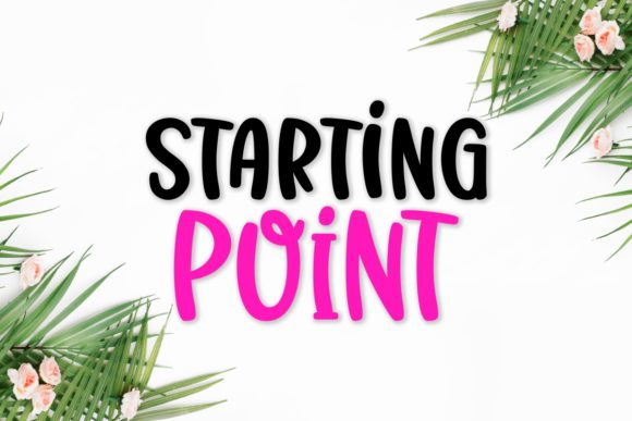 Starting Point Font for Whimsical Web Design