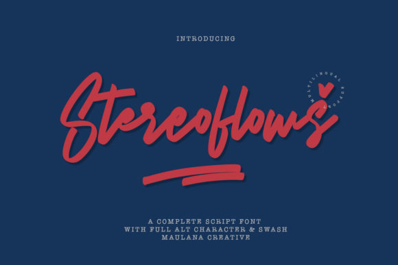 Stereoflows: A Casual Script Font for Modern Branding