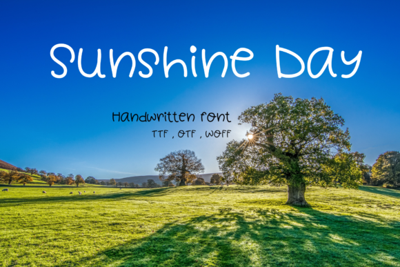 Sunshine Day Font for Handmade Branding