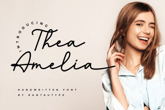 Thea Amelia Font Review: A Dainty Script for Designers