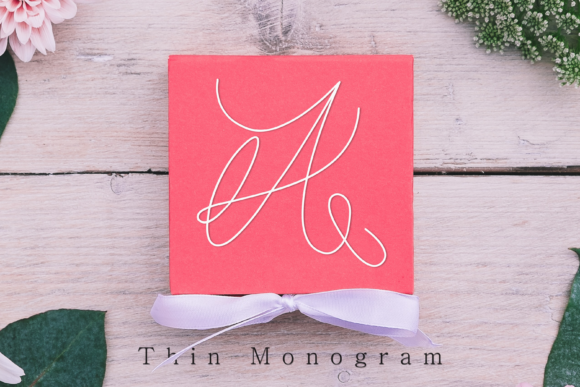 Thin Monogram: A Dainty Script Font for Elegant Branding