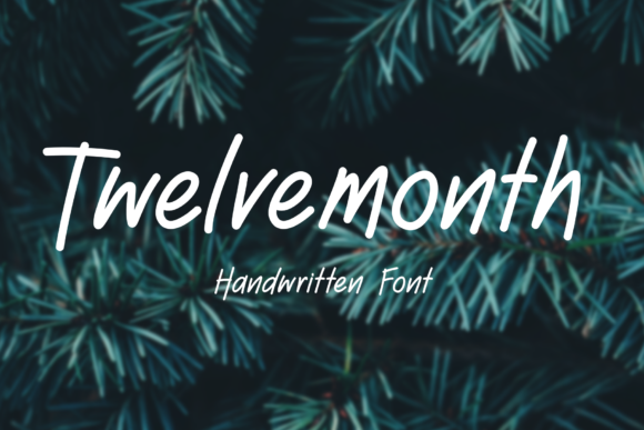 Twelve Month Font for Modern Campaign Design