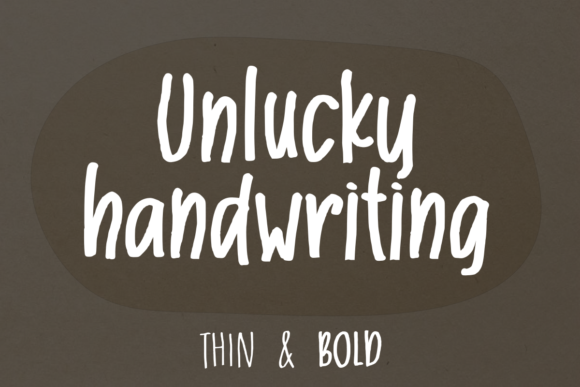 Unlucky Font: Quirky Script for Makers