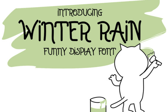 Winter Rain: A Handwritten Font for Editorial Design